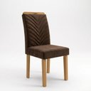 Ver imagem 6 de Conjunto Sala de Jantar 4 Lugares Retangular Tampo Vidro MDF 120x80cm Mesa e Cadeiras Carol