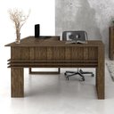 Ver imagem 2 de Mesa Escritório De Canto Multimóveis Cr25042 Nogal