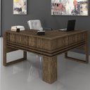 Ver imagem 1 de Mesa Escritório De Canto Multimóveis Cr25042 Nogal