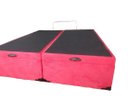 Ver imagem 1 de Cama Box Baú Casal Bipartido Blindado Suede Vermelho