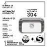 Cuba Aço Inox 304 American Steel N 1 47x30x19 com Válvula - 2