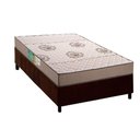 Ver imagem 1 de Conjunto Box Solteiro Colchão Espuma Polar D33 Pérola Clean + Base Crc Suede Brown (78x188)