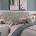 Ver imagem 2 de Cabeceira Leticia P/ Cama Box King 1,95:bege