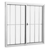 Janela de Correr 2 Folhas com Grade Integral Tecno Master Vidro Liso 100x150cm - 1