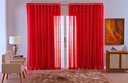 Ver imagem 2 de Cortina Sala Quarto Voal Liso Delicate 600x2,20 Transparente:vermelho