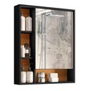 Ver imagem 2 de Armário Suspenso Espelheira 1 Porta com Espelho Olimpia Rede Móveis