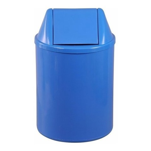 Cesto Lixeira 12 Litros com Tampa Vai e Vem Basculante Cores Cor:azul