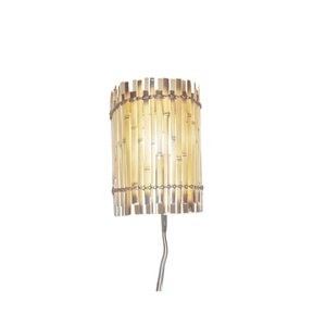 Arandela Artesanal de Bambu 34cm