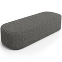 Ver mais imagens de Cabeceira Cama Box King 195cm Lanna com Puff Recamier Doha W01 Linho Mescla Chumbo - Lyam Decor