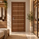 Ver mais imagens de Folha Porta Frisada R50VL 210x80 Estrutura Pinus e MDF Pintura UV:Imbuia