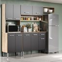 Ver mais imagens de Armário Cozinha Compacta Arizona Smart Carraro - Carvalho/preto Carvalho/preto