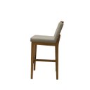 Ver imagem 3 de Banqueta Alta em Madeira Maciça Londres Linho Bege