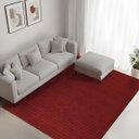 Ver imagem 1 de Tapete Sala Quarto Baixo Alto Relevo Realce:listras Terracota/2,00x3,00m