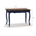 Ver imagem 5 de Aparador para Sala em Madeira Maciça Pés Luis Xv 1 Gaveta 1019 Linz Móveis - Azul Petróleo/imbuia