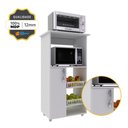 Ver imagem 3 de Balcão Armário para Forno e Micro com Fruteira Kely Branco