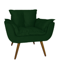 Ver imagem 1 de Poltrona Decorativa Estofada Para Consultório Opala Suede Verde - LM DECOR
