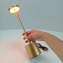Ver imagem 6 de Luminaria Decorativa Enfeite de Mesa Led Usb Home&co Metal 34x8x8cm Ouro Rosé