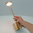 Ver imagem 5 de Luminaria Decorativa Enfeite de Mesa Led Usb Home&co Metal 34x8x8cm Ouro Rosé