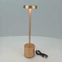 Ver imagem 2 de Luminaria Decorativa Enfeite de Mesa Led Usb Home&co Metal 34x8x8cm Ouro Rosé