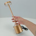 Ver imagem 4 de Luminaria Decorativa Enfeite de Mesa Led Usb Home&co Metal 34x8x8cm Ouro Rosé