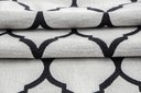 Ver imagem 5 de Tapete Sala ou Quarto Antiderrapante 1,50M x 1,32M Arabesco Geométrico Branco e Preto