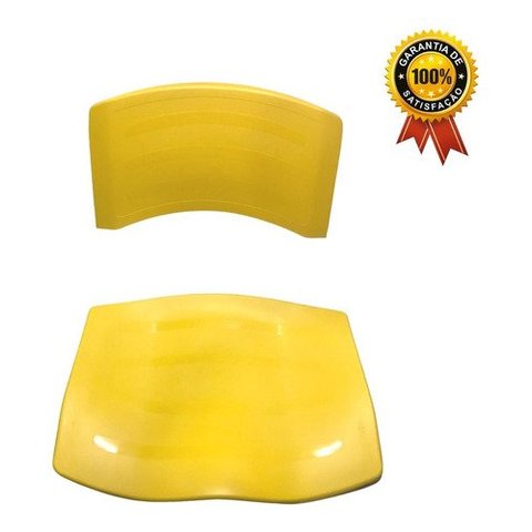 Assento e Encosto Plástico Max Amarelo