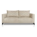 Ver imagem 2 de Sofá Viena 3 Lugares Bouclê Bege 2.00m Pés em Aço para Sala Bz Home Decor