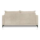 Ver imagem 6 de Sofá Viena 3 Lugares Bouclê Bege 2.00m Pés em Aço para Sala Bz Home Decor