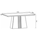 Ver imagem 3 de Conjunto Sala de Jantar Mesa Itália 6 Cadeiras Golden DJ Móveis