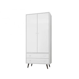 Guarda-Roupa Solteiro 2 Portas 2 Gavetas Retrô Milão Móveis Bechara - 4 Guarda-Roupa Solteiro 2 Portas 2 Gavetas Retrô Milão Móveis Bechara - 4