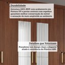 Ver imagem 4 de Guarda-Roupa Casal 6 Portas com Pés e Espelhos 199cm 100% MDF Paraty Espresso Móveis Marrom/Jequitiba