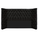 Ver imagem 1 de Cabeceira Queen Everest P02 160cm para Cama Box Suede - Doce Sonho Móveis Preto