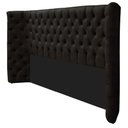 Ver imagem 6 de Cabeceira Queen Everest P02 160cm para Cama Box Suede - Doce Sonho Móveis Preto