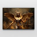 Ver imagem 6 de Quadro Decorativo Deusa da Justiça com Asas Sala Quarto Casa Escritório