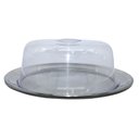 Ver imagem 1 de Boleira Porta Bolo Inox com Tampa Acrílica 31cm Conjunto de 2 Peças