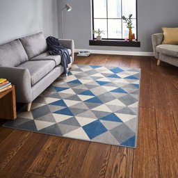 Tapete Renaissance Verona 83 Grafite-Azul 0,50X0,80M - J Serrano - 2