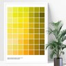 Quadros decorativo arte pantone tons de amarelo - 1