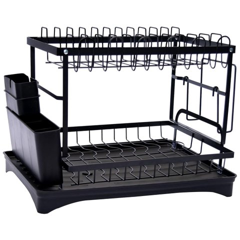 Escorredor de Louça Prato Copo Talheres Utensilios Pia Bancada Mesa Cozinha Organizaçao Limpeza Mult