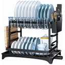 Ver mais imagens de Escorredor de Louça Prato Copo Talheres Utensilios Pia Bancada Mesa Cozinha Organizaçao Limpeza Mult