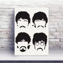 Ver imagem 1 de Placa MDF desenho the beatles preto e branco