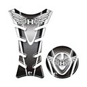 Ver imagem 1 de Kit Adesivo Protetor Tanque Moto Honda Ate Ano 2016 Preto