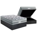 Ver imagem 1 de Cama Box Baú Casal: Colchão Molas Bonnel Probel Ensacadas Evolution Gray + Base Crc Suede Gray (