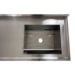 Pia Aço Inox Industrial 120x60x90 Cm Cuba Direita Nortinox - 6