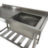 Pia Aço Inox Industrial 120x60x90 Cm Cuba Direita Nortinox - 4