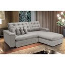 Ver imagem 1 de Sofá Berlin 2.65x1.70m com Chaise Super Pillow Top - Avelã