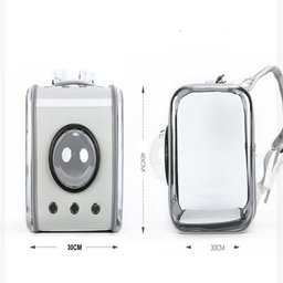 MOCHILA BOLSA PET ROSA TRANSPORTE GATO CACHORRO ASTRONAUTA CAPSULA TRANSPARENTE COM TAPETE - 6