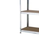 Ver imagem 3 de Estante 332699 5 Prateleiras Aço e MDF Cinza Worker