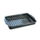 Ver imagem 1 de Forma Assadeira Esmaltada C/grelha 34x24x5cm Indução a Gás