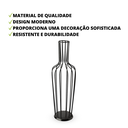 Ver imagem 4 de Kit 02 Porta Rolha Garrafa em Ferro Decorativo Preto