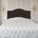 Ver imagem 3 de Cabeceira de Cama Queen Capitone Provençal Suede Chocolate 120 Cm Altura Rbl